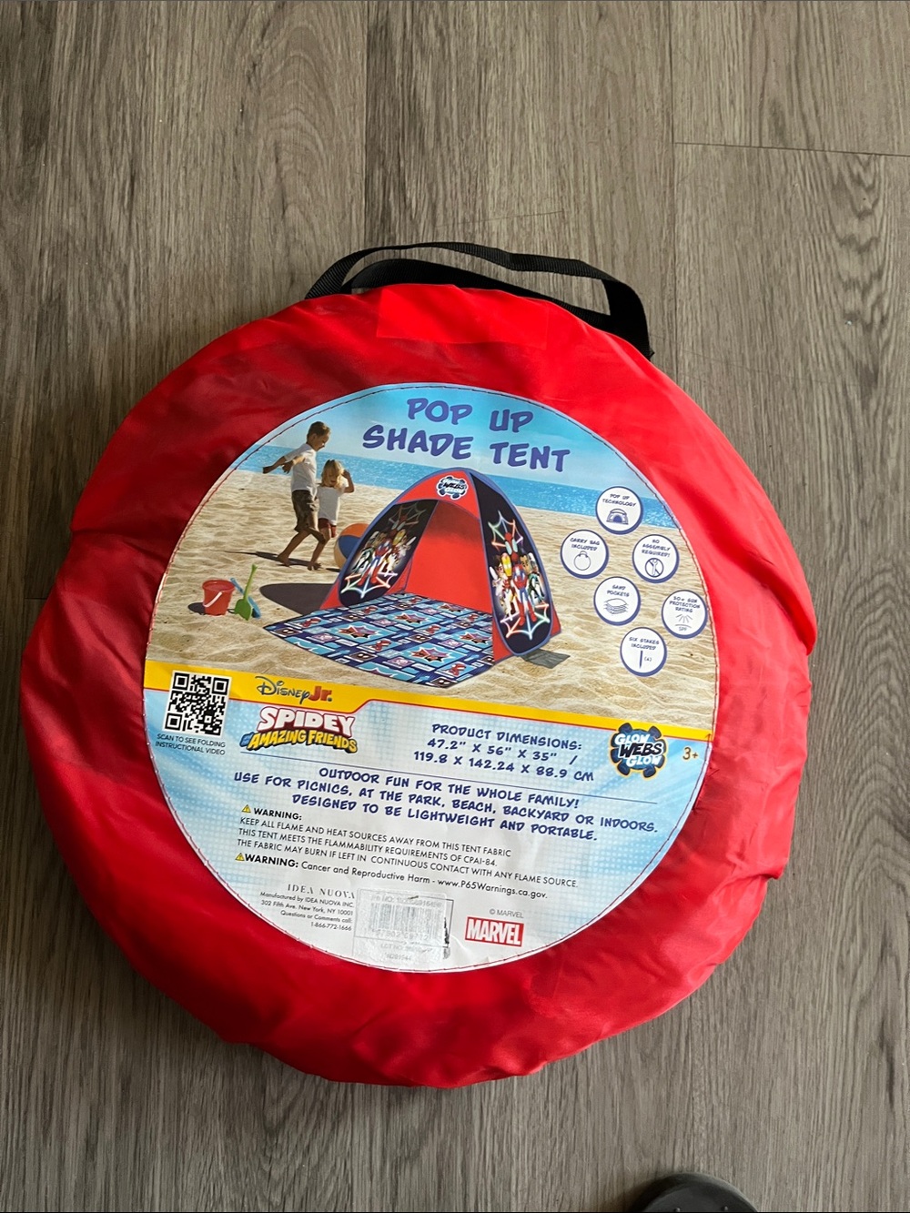 Marvel Spidey Pop-Up Shade Tent - Red - Picture 1 of 2